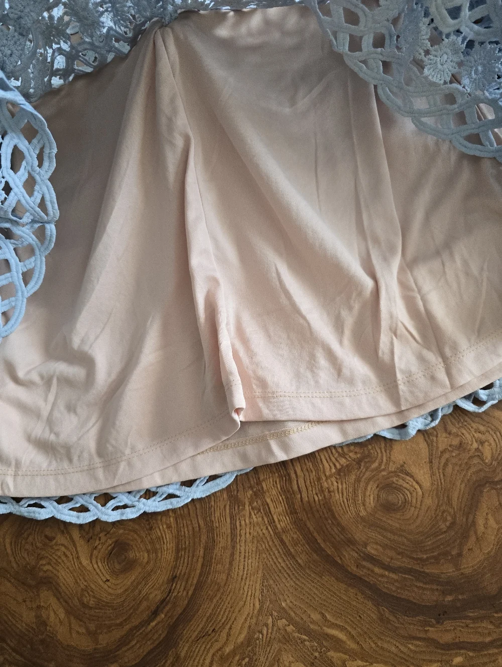 Just Me Light Blue Floral Crochet Lace Mini Dress Womens size Large - Picture 5 of 9